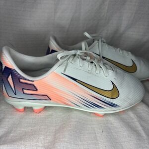 Nike Mercurial Vapor 15 Club MG Kids Soccer Cleats‎ White Gold DJ5963-146